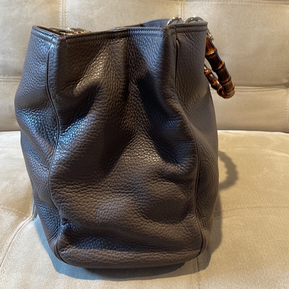 Gucci Large Bamboo Shopper Leather Tote Bag - Picture 4 of 17